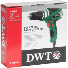 Furadeira/Parafusadeira 3/8'' Ed 280 220V DWT
