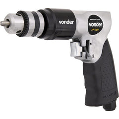 Furadeira 3/8" pneumática pistola 6pcm 1/4" npt fp380 Vonder