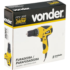 Furadeira Parafusadeira Elétrica 3/8'' 280W 220V FPV300 Vonder
