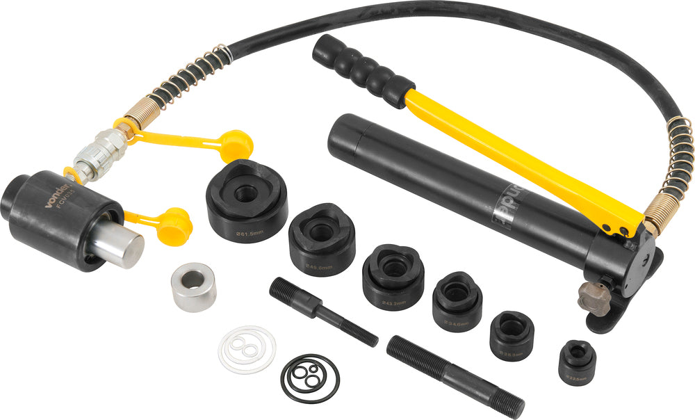 Furador de chapas hidráulico 22,5mm à 61,5mm fcv035 Vonder