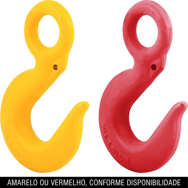 Gancho olhal fixo 5/16" 1,0t sem trava uso leve Vonder