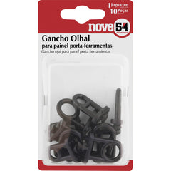 Gancho Olhal p/ Painel Porta-Ferramentas c/ 10 peças Nove54
