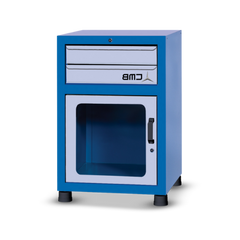 Gaveteiro modular pequeno com 1 Porta visor de acrilico e 2 Gavetas GAV616A CMB