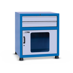 Gaveteiro modular grande com 1 Porta visor de acrilico e 2 Gavetas GAV816A CMB