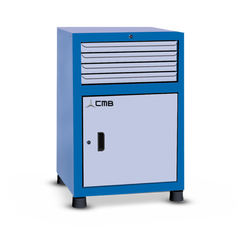 Gaveteiro modular pequeno com 1 Porta e 4 Gavetas GAV613 CMB