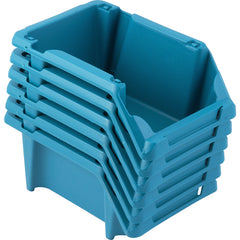 Gaveteiro plástico número 3 Azul com 6pçs Vonder