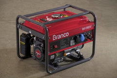 Gerador à Gasolina 2,2Kva Chave Seletora Partida Manual B4T-2500 S Branco