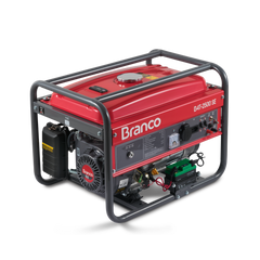 Gerador à Gasolina 2,2Kva Chave Seletora Partida Elétrica B4T-2500SE Branco