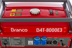 Gerador à Gasolina 6,5Kva Trifásico 220V Partida Elétrica B4T-8000E3 220 Branco