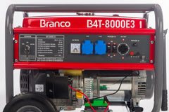 Gerador à Gasolina 6,5Kva Trifásico 380V Partida Elétrica B4T-8000E3 380 Branco