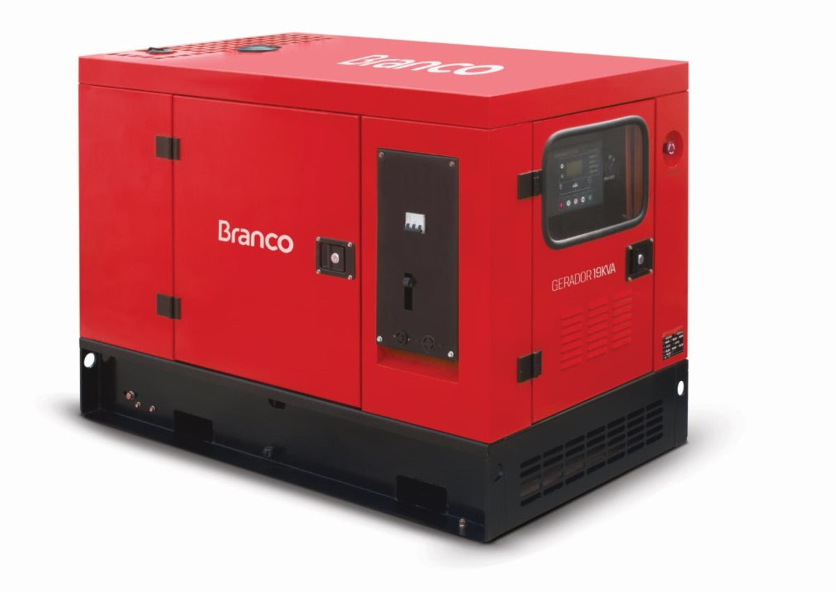 Gerador à Diesel 15Kva Trifásico 380V Partida Elétrica com ATS BD19000 E3S Branco