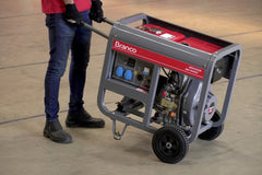 Gerador à Diesel 5,5Kva Monofásico Partida Manual BD6500 Branco