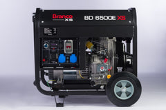 Gerador à Diesel 6,5Kva Monofásico Partida Elétrica com AVR BD6500 Briggs Branco