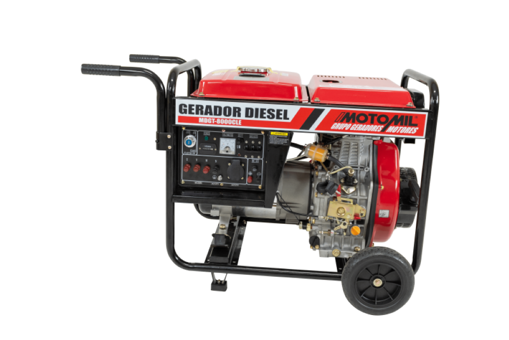 Gerador Diesel 6,6 KW Monofásico 127/220V MDG-8000CLE Motomil