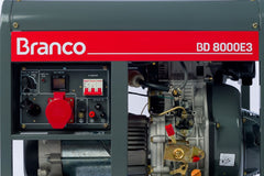 Gerador à Diesel 8,0Kva Trifásico 380V Partida Elétrica BD8000 E3 Branco