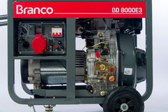 Gerador à Diesel 8,0Kva Trifásico 380V Partida Elétrica BD8000 E3 Branco