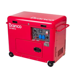 Gerador à Diesel Cabinado 7,0Kva Monofásico Partida Elétrica BD7000 ES Branco