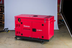 Gerador à Diesel Cabinado 10,5Kva Monofásico Partida Elétrica BD12000ES Branco
