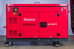Gerador à Diesel Cabinado 10,5Kva Monofásico Partida Elétrica BD12000ES Branco