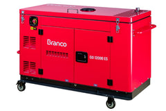 Gerador à Diesel Cabinado 10,5Kva Monofásico Partida Elétrica BD12000ES Branco