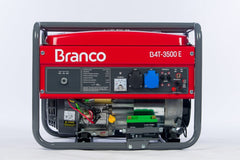 Gerador à Gasolina 3,5Kva Monofásico Partida Manual B4T-3500 Branco