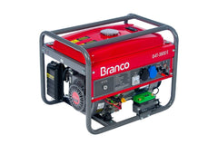 Gerador à Gasolina 3,5Kva Monofásico Partida Manual B4T-3500 Branco
