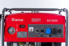 Gerador à Gasolina 5,5Kva Monofásico Partida Elétrica B4T-6500 Branco