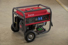 Gerador à Gasolina 6,5Kva Monofásico Partida Elétrica com AVR B4T-8000E Branco