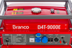 Gerador à Gasolina 9,0Kva Monofásico Partida Elétrica com AVR B4T-9000E Branco