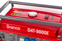 Gerador à Gasolina 9,0Kva Monofásico Partida Elétrica com AVR B4T-9000E Branco
