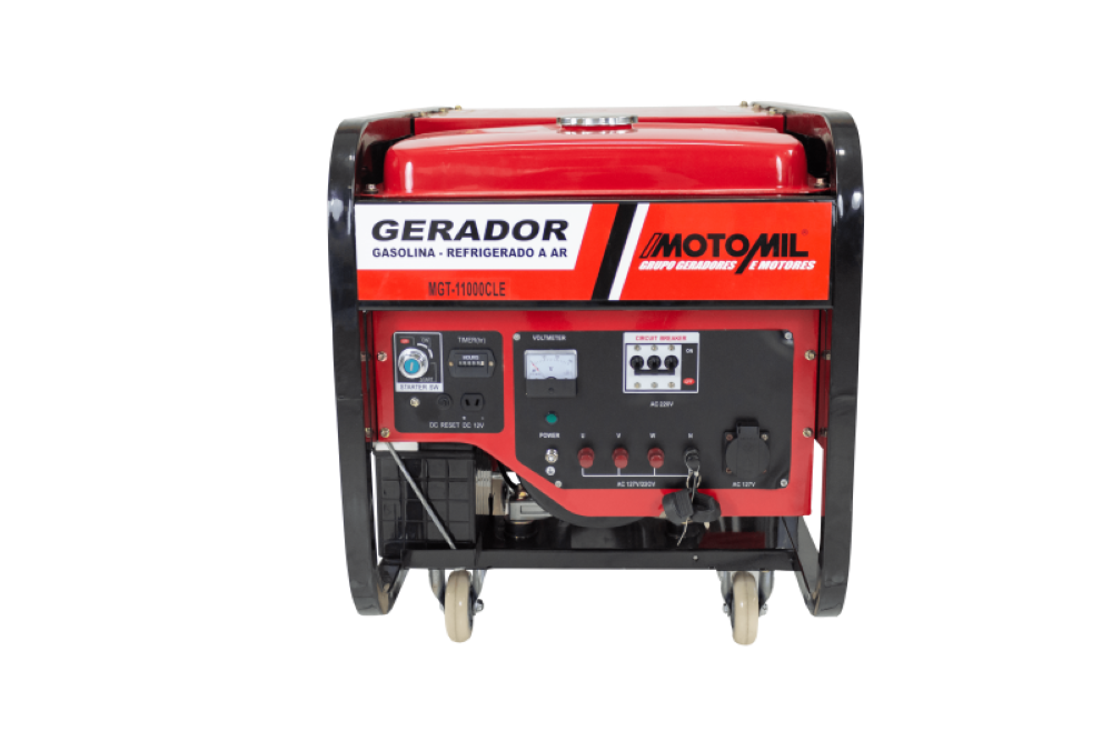 Gerador Gas 9,5Kw 220 Mono 380 Trif MGT-11000CLE Motomil
