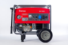 Gerador à Gasolina 4,0Kva Monofásico Partida Manual B4T-5000 Branco