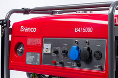 Gerador à Gasolina 4,0Kva Monofásico Partida Manual B4T-5000 Branco