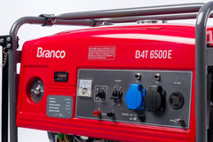 Gerador à Gasolina 5,5Kva Monofásico Partida Manual B4T-6500 Branco