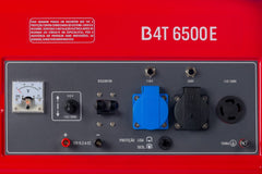Gerador à Gasolina 5,5Kva Monofásico Partida Manual B4T-6500 Branco