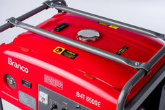Gerador à Gasolina 5,5Kva Monofásico Partida Manual B4T-6500 Branco