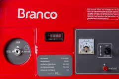 Gerador à Gasolina 5,5Kva Monofásico Partida Manual B4T-6500 Branco