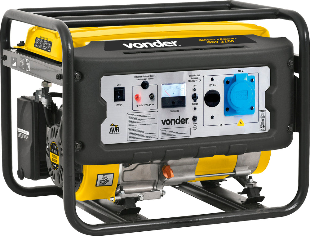 Gerador À Gasolina 7hp 127/220 Volts 4 Tempos Vonder