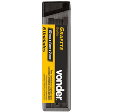 Grafite Para Lapiseira De Carpinteiro Com 6 Peças Vonder