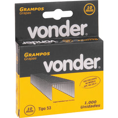Grampo 10 mm para Gpe168 caixa com 1000 peças Vonder