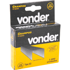 Grampo 16 mm Para Gpe168 Caixa 1000 Peças Vonder