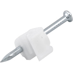 Grampo Fixa-Fio Coaxial 4 Prego 1,8x25 Branco 20 pçs Vonder
