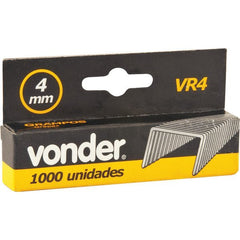 Grampo 4mm reto p/ grampeador manual c/ 1000 pç vr-4 Vonder