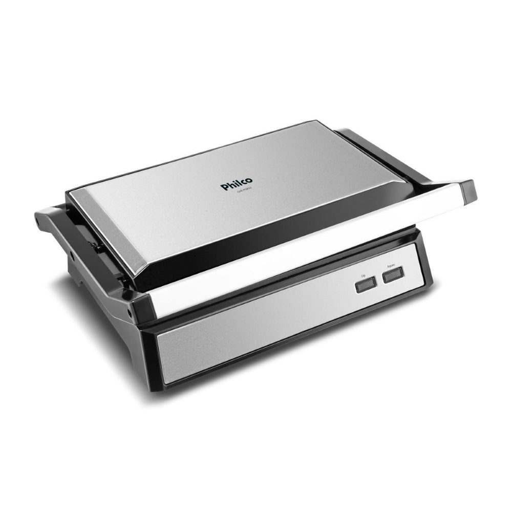 Grill PGR32 Philco Com Chapa Estendida Abertura 180° Revestimento Antiaderente 220V