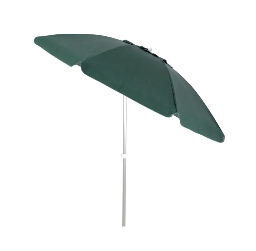 Guarda-Sol Bagum Aluminio Articulado Vareta Fibra  - 2,0 M - Verde Musgo