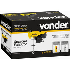 Guincho elétrico 100/200Kg 127v gev200 - Vonder