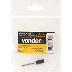 Haste Lixa Cilindro 6,4mm Microrretífica Vonder