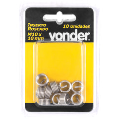 Inserto Roscado M10 x 10 mm com 10 peças Vonder