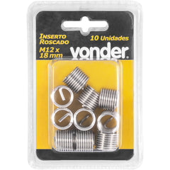Inserto Roscado M12 x 18 mm com 10 peças Vonder