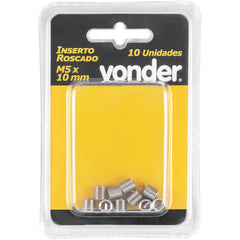 Inserto Roscado M5 x 10 mm com 10 peças Vonder
